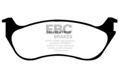 EBC Ultimax OEM Replacement Brake Pad Set DP1631 [Rear] - Image 2