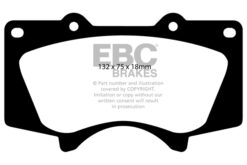 Alternative view of EBC Ultimax OEM Replacement Brake Pad Set DP1657 [Front]