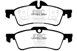 Alternative view of DP41701R EBC Yellowstuff Street and Track Brake Pad Set [Rear]