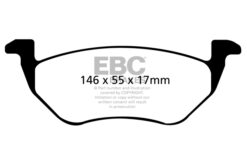 EBC Ultimax OEM Replacement Brake Pad Set DP1710 [Rear] - Image 2