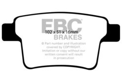 DP41731R EBC Yellowstuff Street and Track Brake Pad Set [Rear] - Image 2