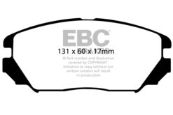 EBC Greenstuff 2000 Brake Pad Set (FRONT) DP21757 - Image 2