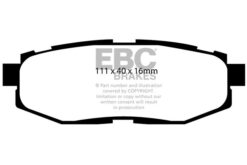 DP41758R EBC Yellowstuff Street and Track Brake Pad Set [Rear] - Image 2