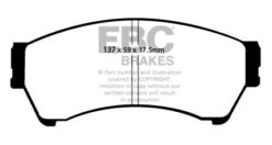 DP41765/2R EBC Yellowstuff Street and Track Brake Pad Set [Front] - Image 2