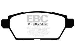 EBC Ultimax OEM Replacement Brake Pad Set DP1766 [Rear] - Image 2