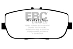Alternative view of EBC Ultimax OEM Replacement Brake Pad Set DP1775 [Rear]