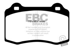 Alternative view of EBC Ultimax OEM Replacement Brake Pad Set DP1788 [Rear]