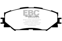 EBC Greenstuff 2000 Brake Pad Set (FRONT) DP21791 - Image 2