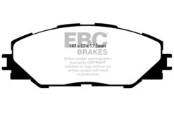 EBC Greenstuff 2000 Brake Pad Set (FRONT) DP21792 - Image 2