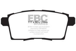 DP41795R EBC Yellowstuff Street and Track Brake Pad Set [Rear] - Image 2