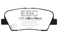 DP41806R EBC Yellowstuff Street and Track Brake Pad Set [Rear] - Image 2