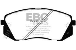Alternative view of EBC Greenstuff 2000 Brake Pad Set (FRONT) DP21809