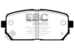 EBC Ultimax OEM Replacement Brake Pad Set DP1810 [Rear] - Image 2
