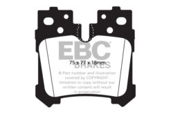 EBC Redstuff Brake Pads - DP31812C - Image 2