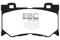 EBC Greenstuff 2000 Brake Pad Set (FRONT) DP21823 - Image 2