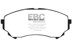 EBC Greenstuff 2000 Brake Pad Set (FRONT) DP21828 - Image 2