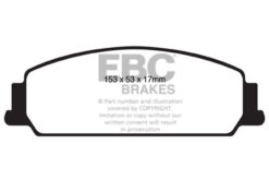 DP41833R EBC Yellowstuff Street and Track Brake Pad Set [Front] - Image 2