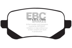 DP41840R EBC Yellowstuff Street and Track Brake Pad Set [Rear] - Image 2