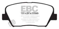 EBC Greenstuff 2000 Brake Pad Set (FRONT) DP21863 - Image 2