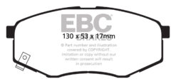 EBC Greenstuff 2000 Brake Pad Set (FRONT) DP21866 - Image 2