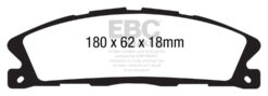 EBC Greenstuff 2000 Brake Pad Set (FRONT) DP21886 - Image 2