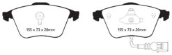EBC Greenstuff 2000 Brake Pad Set (FRONT) DP21946 - Image 2