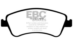 EBC Greenstuff 2000 Brake Pad Set (FRONT) DP21950 - Image 2