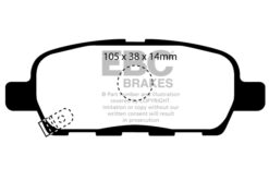 EBC Redstuff Brake Pads - DP31955C - Image 2
