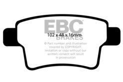 EBC Ultimax OEM Replacement Brake Pad Set DP1961 [Rear] - Image 2