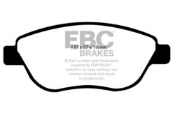 EBC Greenstuff 2000 Brake Pad Set (FRONT) DP21966 - Image 2