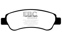EBC Ultimax OEM Replacement Brake Pad Set DP1974 [Rear] - Image 2
