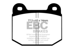 DP4197/2R EBC Yellowstuff Street and Track Brake Pad Set [Rear] - Image 2