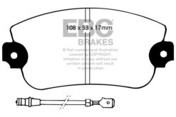 EBC Greenstuff 2000 Brake Pad Set (FRONT) DP2230 - Image 2