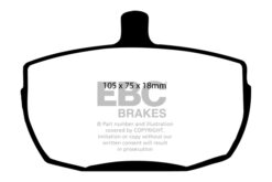 Alternative view of DP4241R EBC Yellowstuff Street and Track Brake Pad Set [Front]