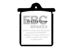 EBC Ultimax Brake Pad Set (REAR) DP244 - Image 2