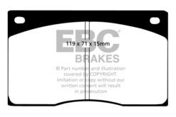 Alternative view of DP4262R EBC Yellowstuff Street and Track Brake Pad Set [Front]