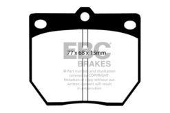 EBC Greenstuff 2000 Brake Pad Set (FRONT) DP2273 - Image 2