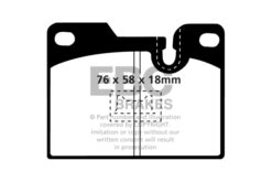 Alternative view of DP4346R EBC Yellowstuff Street and Track Brake Pad Set [Rear]