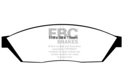 EBC Greenstuff 2000 Brake Pad Set (FRONT) DP2374 - Image 2