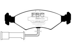 EBC Greenstuff 2000 Brake Pad Set (FRONT) DP2389 - Image 2