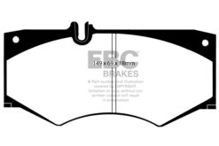 Alternative view of DP4413R EBC Yellowstuff Street and Track Brake Pad Set [Front]