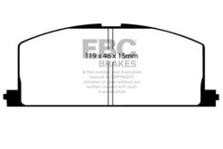 Alternative view of DP4453R EBC Yellowstuff Street and Track Brake Pad Set [Front]