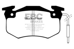 Alternative view of DP4458/2R EBC Yellowstuff Street and Track Brake Pad Set [Rear]