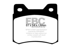DP465 EBC Yellowstuff Street and Track Brake Pad Set [Rear] - Image 2