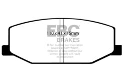 Alternative view of EBC Greenstuff 2000 Brake Pad Set (FRONT) DP2534