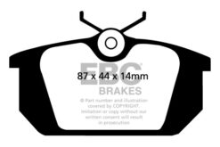 Alternative view of DP4596R EBC Yellowstuff Street and Track Brake Pad Set [Rear]