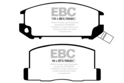 Alternative view of DP4602R EBC Yellowstuff Street and Track Brake Pad Set [Rear]