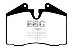Alternative view of DP4612R EBC Yellowstuff Street and Track Brake Pad Set [Front|Rear]