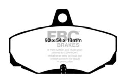 Alternative view of DP4617R EBC Yellowstuff Street and Track Brake Pad Set [Rear]