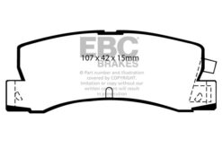 Alternative view of DP4629R EBC Yellowstuff Street and Track Brake Pad Set [Rear]
